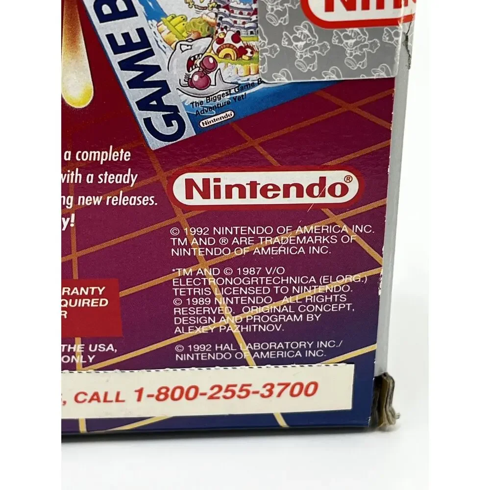 Nintendo Game Boy DMG-01 1992 NOB Complete Box Manual AC Adapter Tested